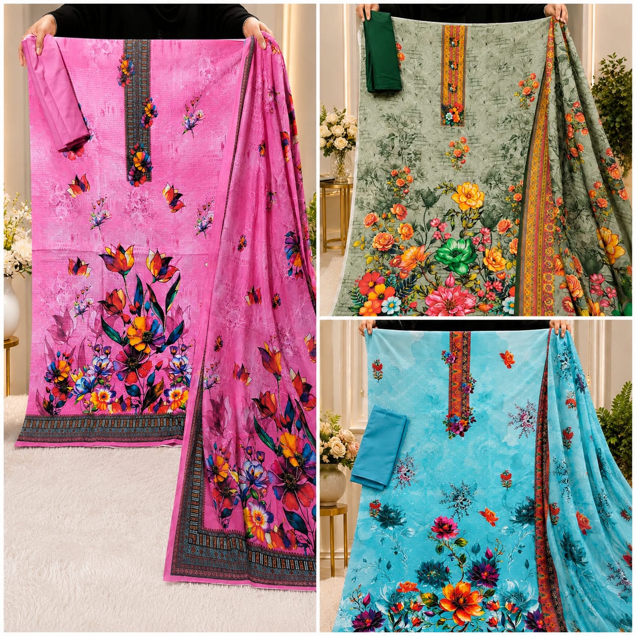 প্রিমিয়াম ৩ পিস কম্বো — Safa Fashion House